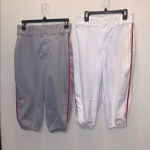Champro Adult S Bundle Of 2 Baseball Pants Gray and White